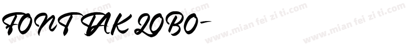 FONT TAKLOBO字体转换